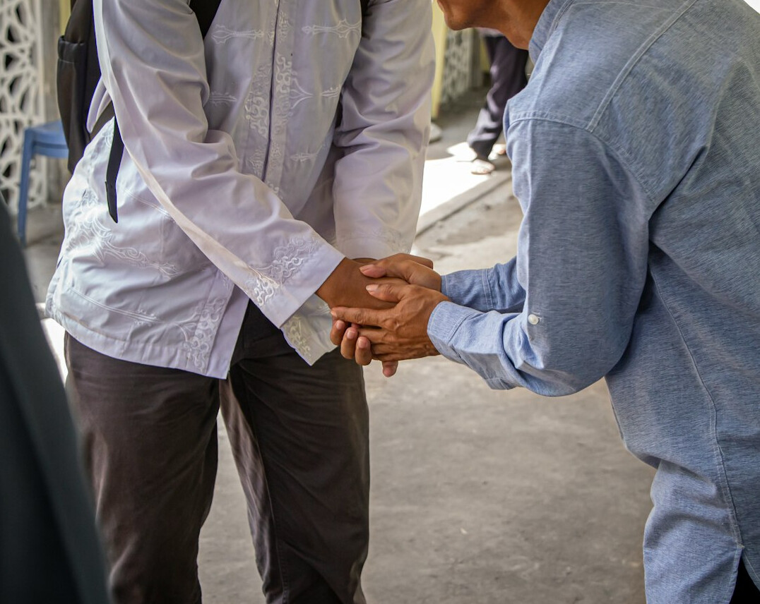business people shaking hands